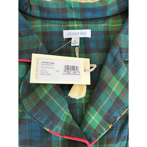 NWT Johnny Was RHODA embroidered LONG PJ SET, $275 XL A14 - Picture 8 of 10